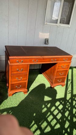 Vintage Wooden Executive Desk