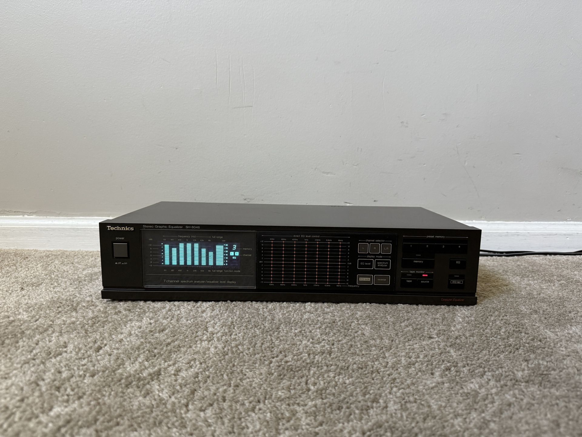 Technics SH-8046 7 Band Home Stereo Graphic Equalizer EQ 