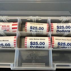 Coins: Uncirculated 6 Presidential Dollar Rolls