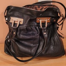 B. Makowsky Leather Black Bag New