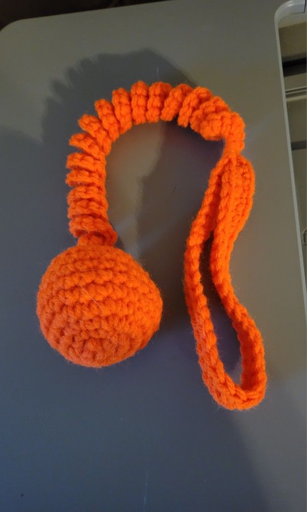 Hand Crocheted Pet Bouncy Toys With Jingle Bells Inside