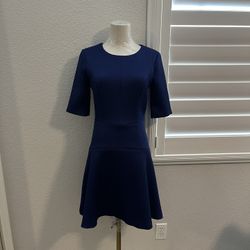 A. Navy Blue Short Dress With Tag, Size 2