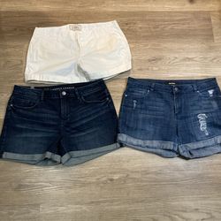 3 Pairs Junior shorts size 8