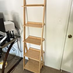 MCM Bamboo Ladder Shelf