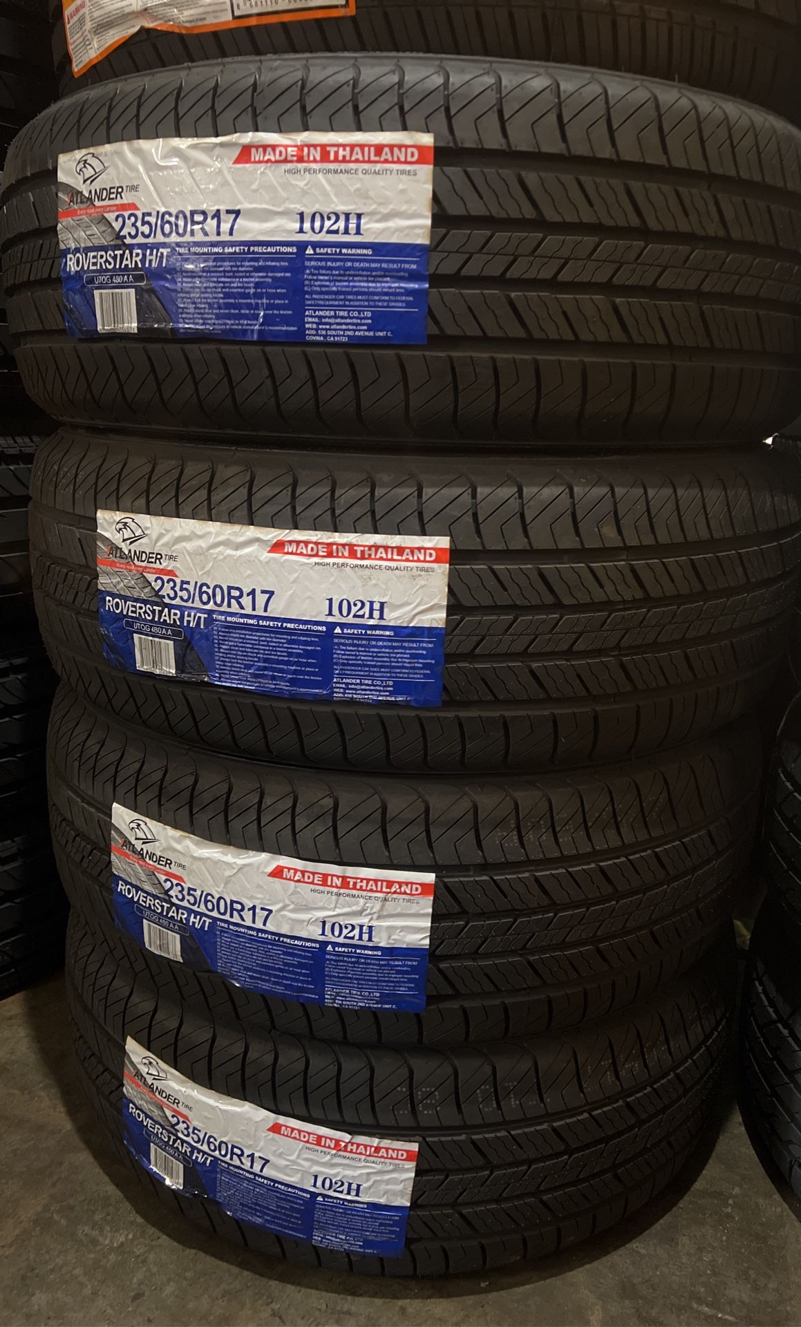 235/60/17 New Tires Set Of 4 Atlander Installed And Balanced Set De 4 Llantas Nuevas Instaladas Y Balanceadas