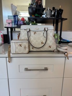 Coach Mini Darcie Carryall Bee Print