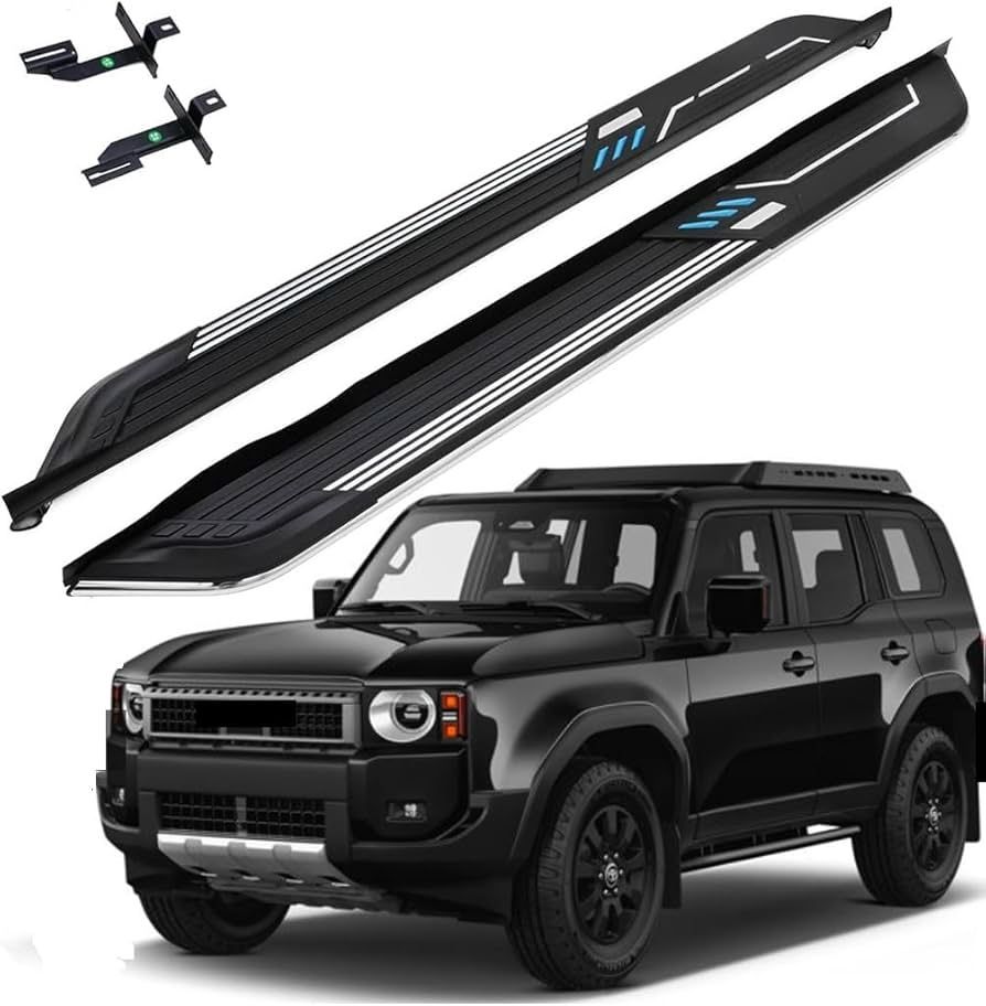 5.5" Stainless Steel Step Bars for Toyota Land Cruiser 2024 2025 Running Boards Side Steps nerf bar Pedal