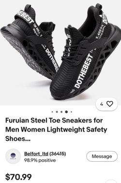 Steel toe sneakers