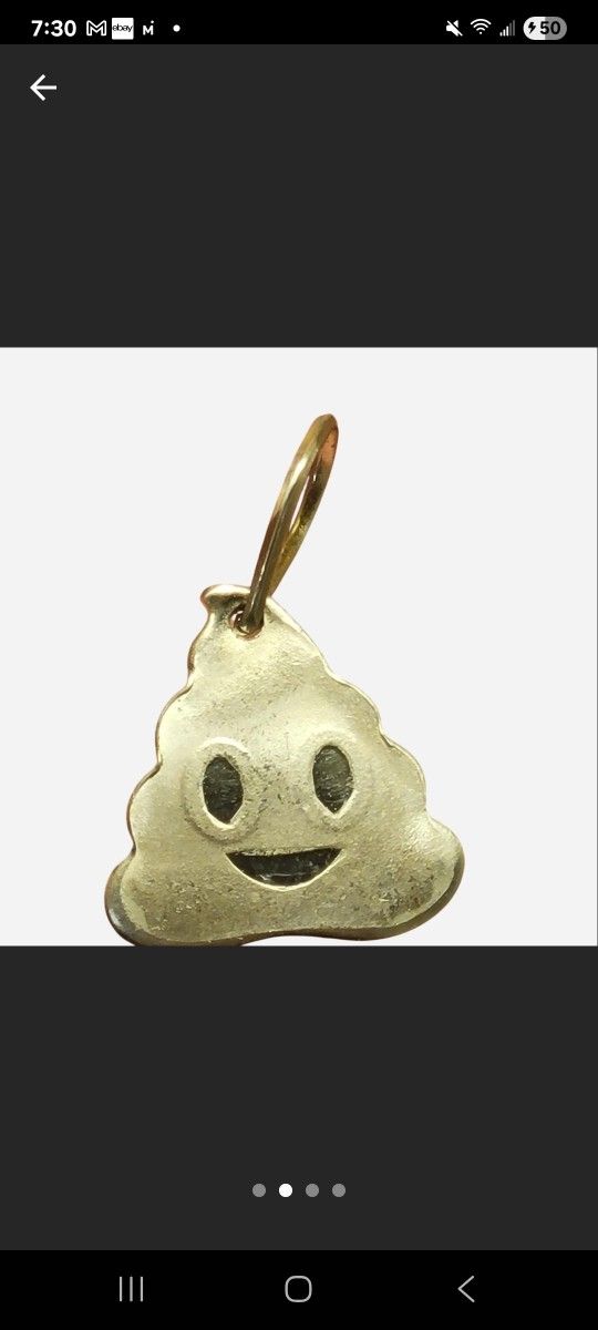 999 Pure Genuine Silver Handmade Cute Emoji Charm  - 999 silver is higher Quality than 925 sterling Silver 

- Solid 925 Sterling Silver Bail Connecto