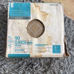 1 Box Self Stick Vynil Tile 90 Count
