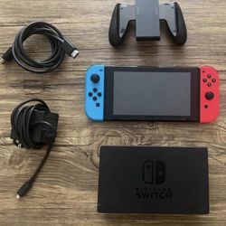Nintendo Switch Console, case and Controllers
