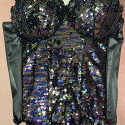 Corset With sequin  Women Size S-M New 