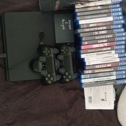 PS4 Slim With Games And More
