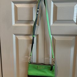 Kate Spade Green/Navy Crossbody Bag