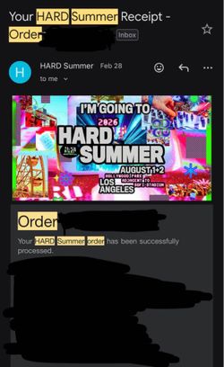 VIP Sunday Hard summer wristband