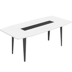 Dining/ Conference Table, Modern Boat Shaped Meeting Table