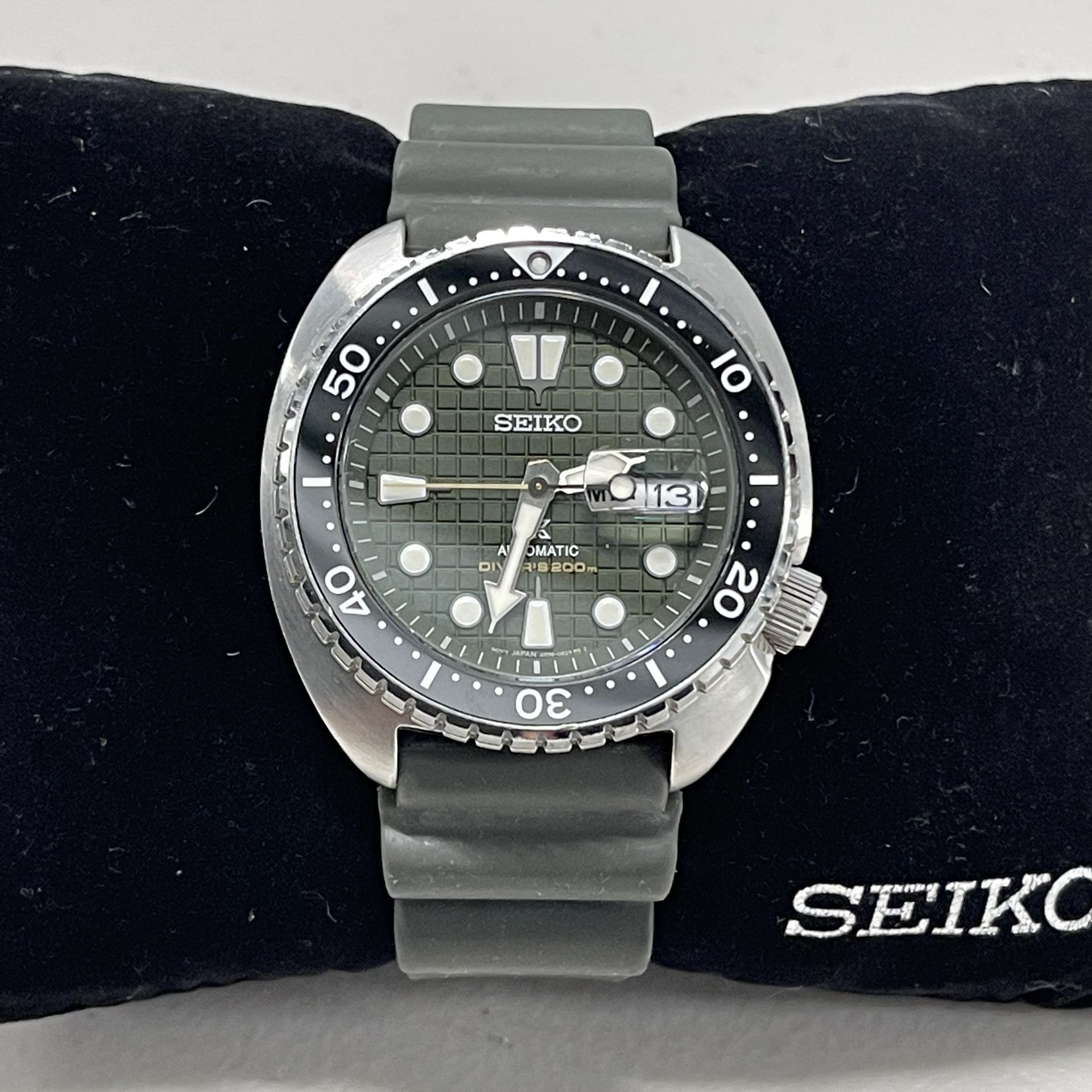 Seiko Prospex King Turtle Army Green 45mm Automatic Watch - SRPE05K1