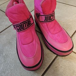 Juicy Couture Hot Pink Boots Womens Size 9