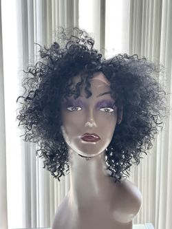 Curly Black Afro Synthetic Wig