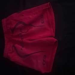 Red And Black Hellstar Shorts