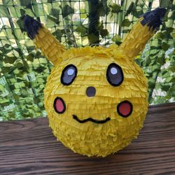 Handmade Pikachu Piñata – One-of-a-Kind!