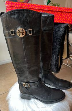 NEW Sz 6.5 Tory Burch Black Leather Boots SALE $ 190 O.B.O 🎈