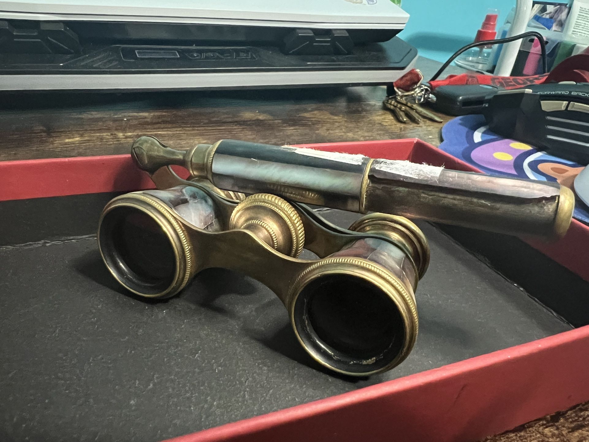 A Pair Of Mother Of Pearl Opera Glasses