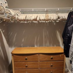 Oak Dresser And Nightstand Combo