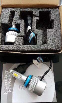 2Pcs Auto LED Headlight bulbs, Fogs, Or Daytime Running *Installation Not Included* *Just Plug & Play* *6 Months Warranty* 6500k 72W 8000LM Luces LED