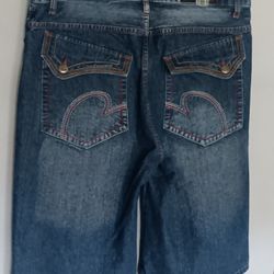 Vintage Y2k Embroidered Jorts Size 38 Baggy Fit