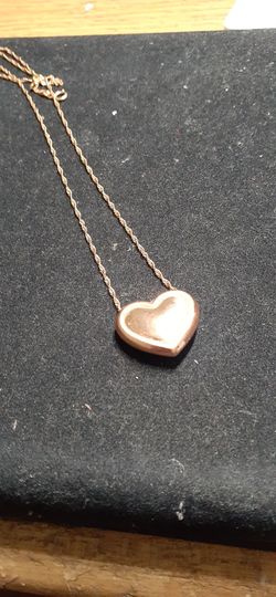 18kt rose gold reversible heart
