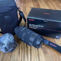 Sigma 120-400mm f/4.5-5.6 AF APO DG OS HSM Telephoto Zoom Lens For Nikon Digital SLR Camera