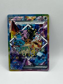 Non TCG Pokemon Eevee ex Fan Art Card