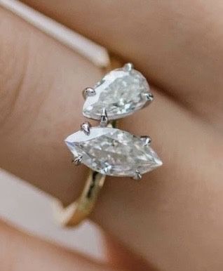 Moissanite Diamond Ring | White Gold | Size 9