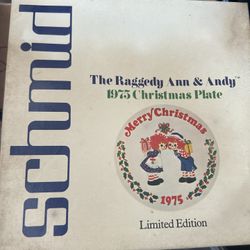 Schmid Raggedy Ann And Andy, Norman Rockwell Plate