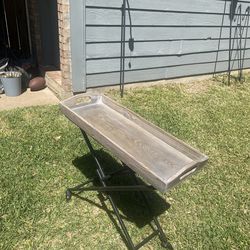 Wooden Serving Table - mobile