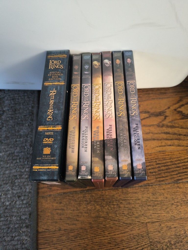 Lord Of The Rings Box Sets.