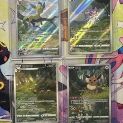Pokemon Chinese Exclusive Eevee And Eeveelutions Cards