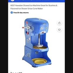 Ready To Go - (ALL NEW) Shaved Ice Machine And Accessories 