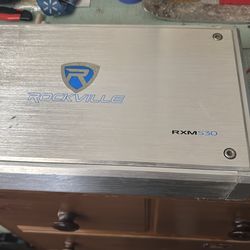 Rockville RXM-S30 4-Channel Marine Amplifier, 2,400W Peak, Micro Size, Water Resistant, Includes 2 x 30A Fuses, RCA Output