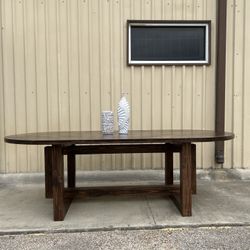 Custom Dining Table Farmhouse Country French Modern Rustic Solid Wood Set Restoration Hardware Insp Bench Hand Built Round Oval Counter Breakfast  