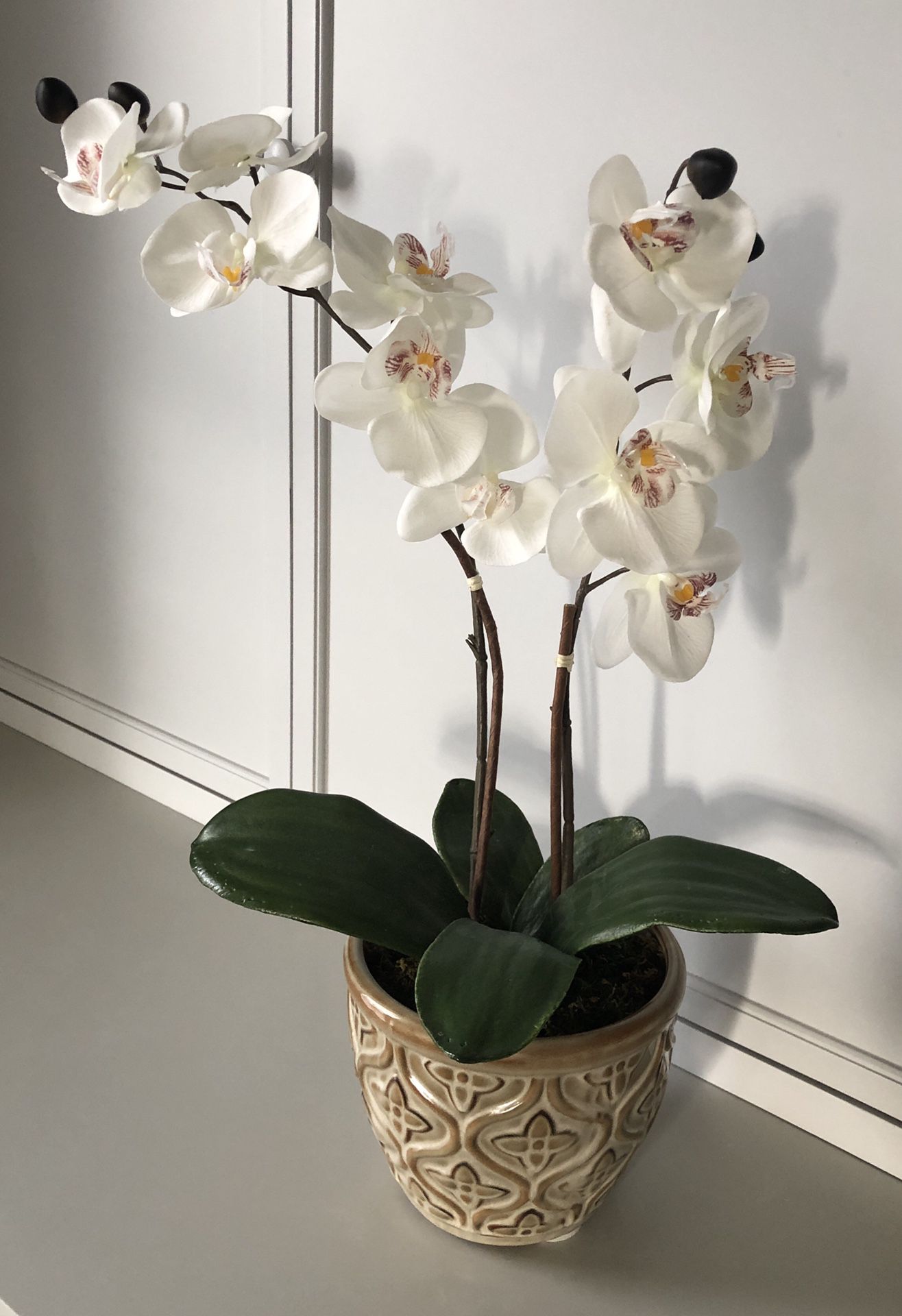 Faux 21” Potted Orchid