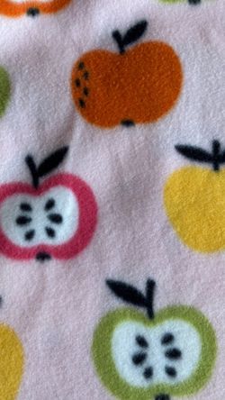 Fleece Fabric Apples By Yard 36”x60” Fleece Good Quality New