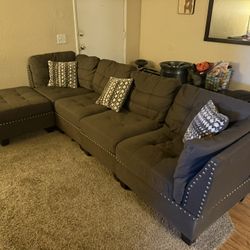 Brown Couch Sectional