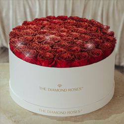 The Diamond Roses Preserved Rose Gift Box (50 pcs)