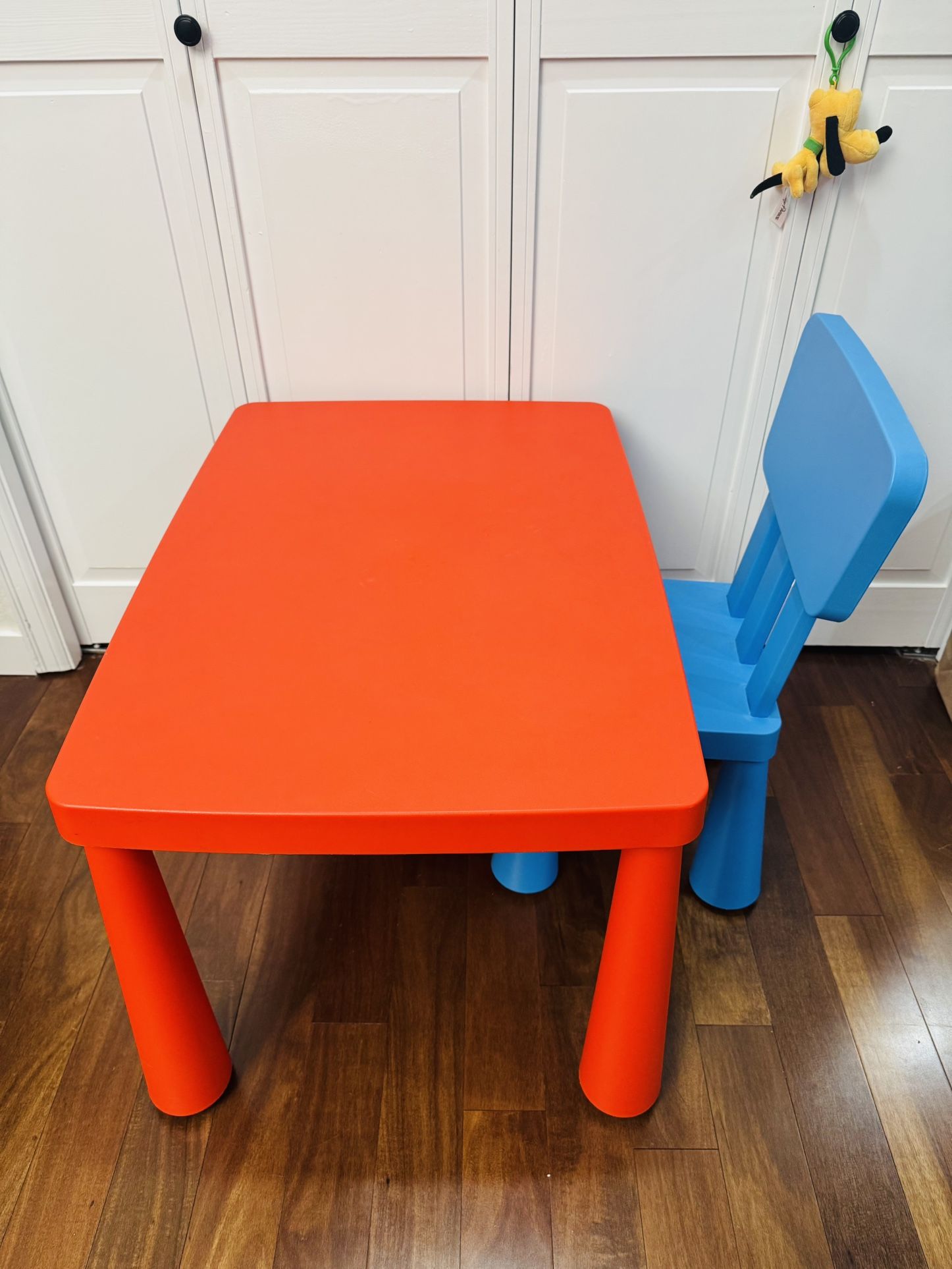Ikea kid table and chair