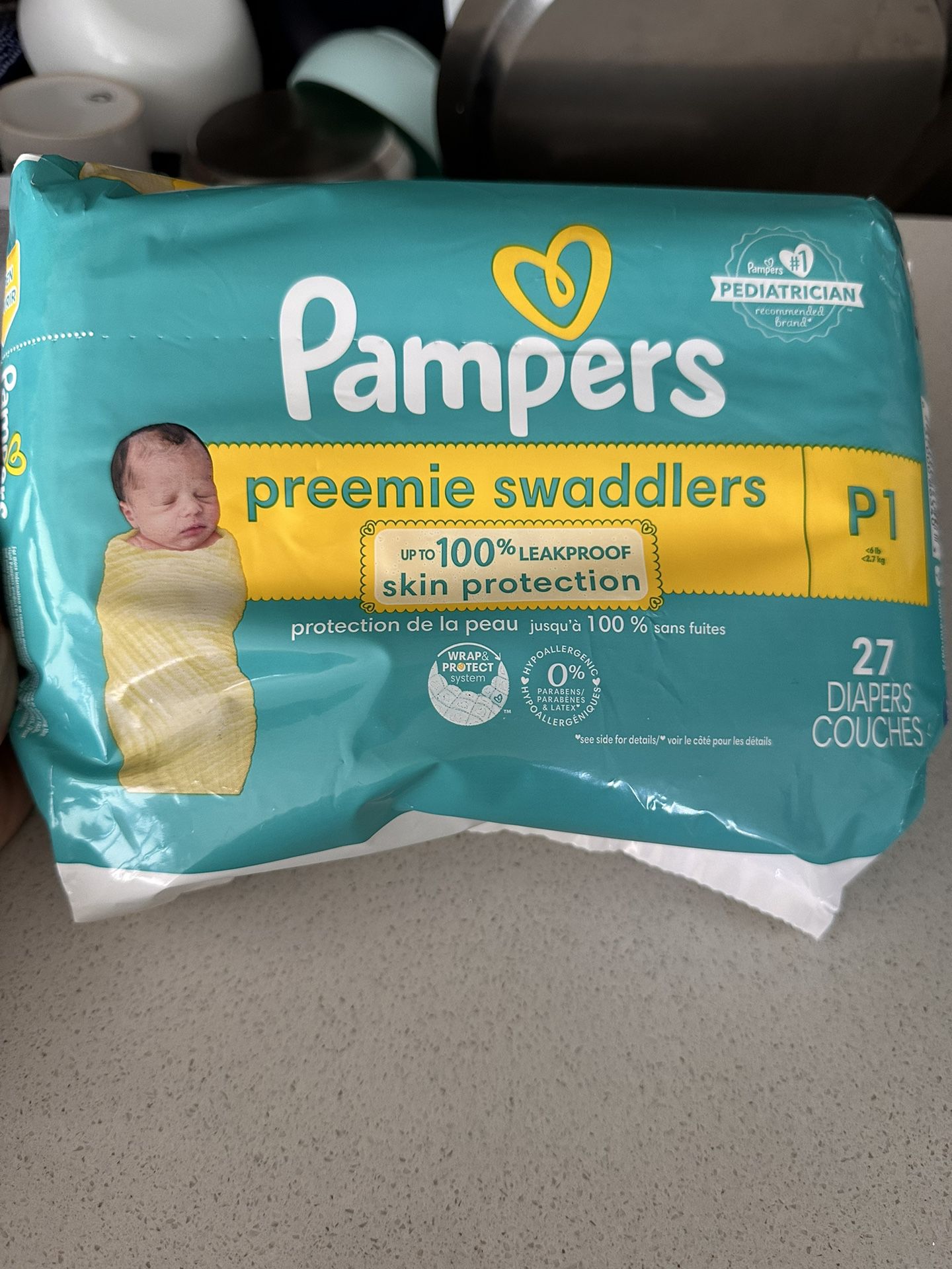 Pampers Diapers - Premature Size (P1 Size) - 3 Pack