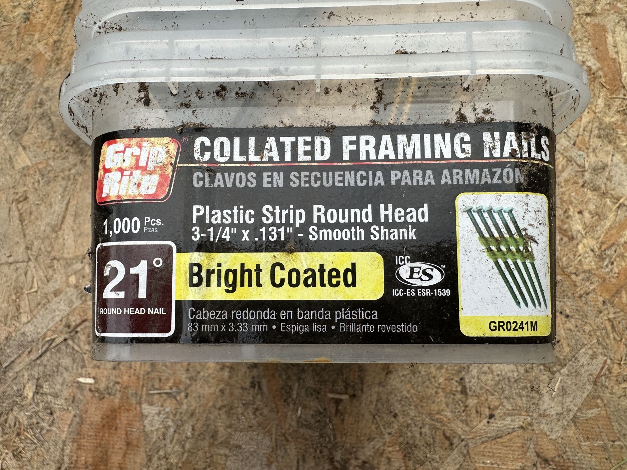3 1/4” Bright Gun Nails
