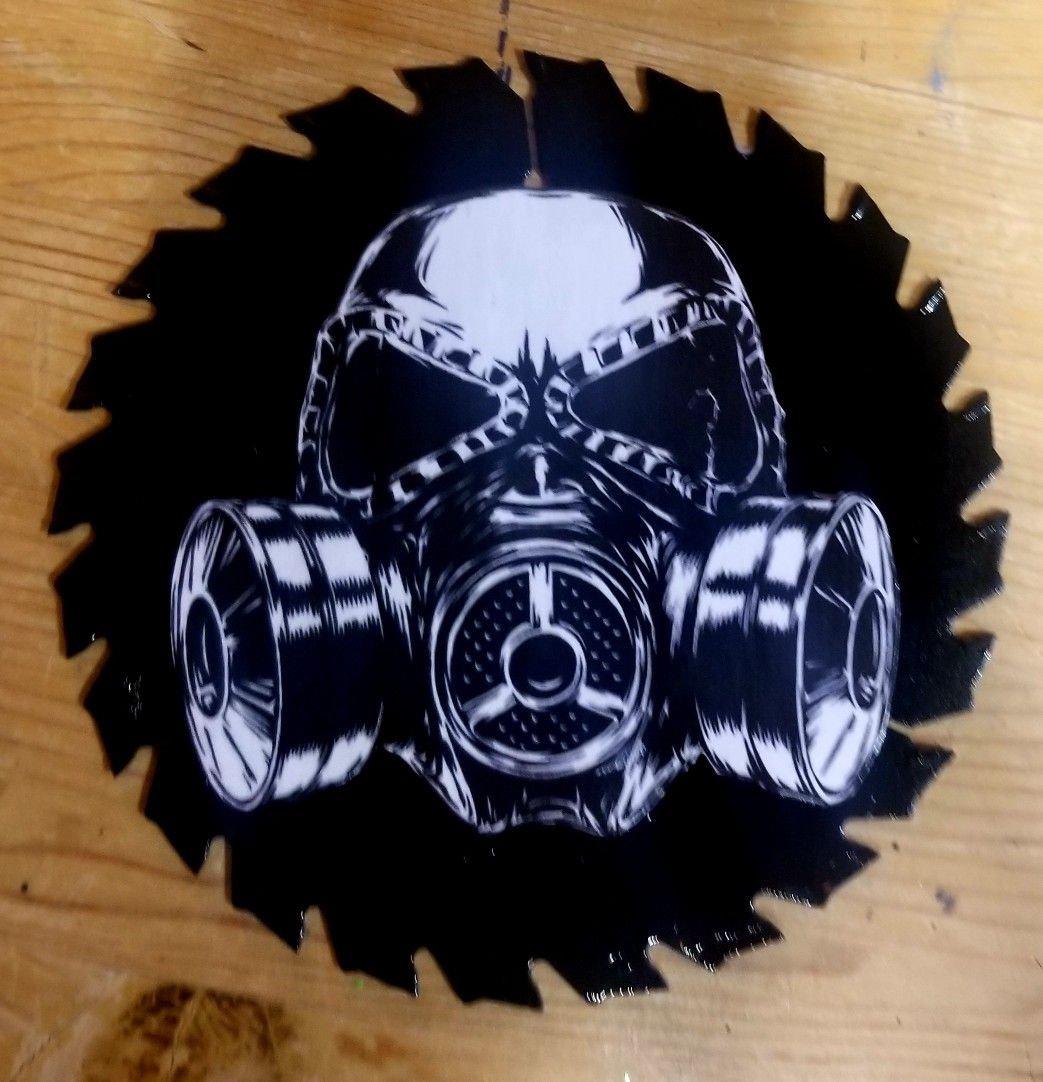 Gas Mask Decorative Saw Blade