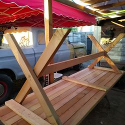 Wooden Picnic Table 